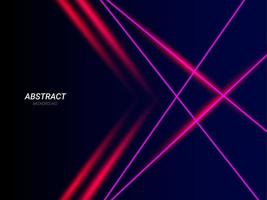 Abstract geometric neon lines illustration banner pattern background vector