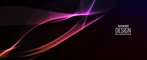 fondo abstracto moderno colorido ola banner vector patrón de fondo