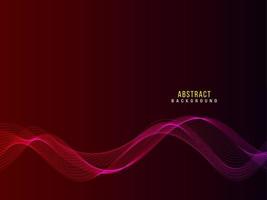 Abstract stylish transparent flowing wave design background vector