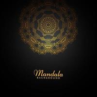 Decorative background with stylish mandala design ornament pattern vector