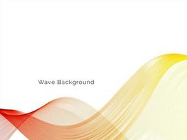diseño decorativo colorido patrón de onda elegante fondo que fluye vector