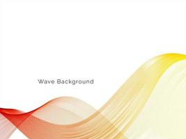 Decorative design colorful wave pattern stylish flowing background vector