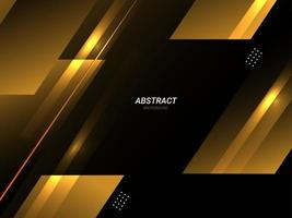 Abstract geometric gold elegant dynamic shape modern pattern background vector