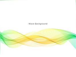 Beautiful modern colorful wave background design vector