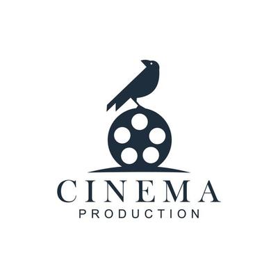 Bird with Film Equipments. Good logo design for Movie Maker