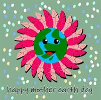 happy mother earth day vector