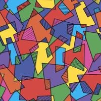 Seamless abstract ethnic pattern.Geometric background with rectangles vector