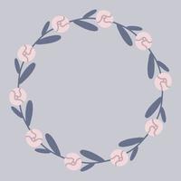 Pions flower frame vector