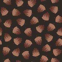 patrón de conos de árbol vector