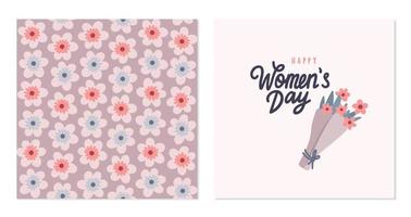 Woman's day nice cards vector