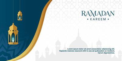 Ramadan Kareem Background Design. Vector illustration for greeting cards, posters and banners