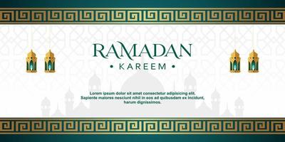 Ramadan Kareem Background Design. Vector illustration for greeting cards, posters and banners