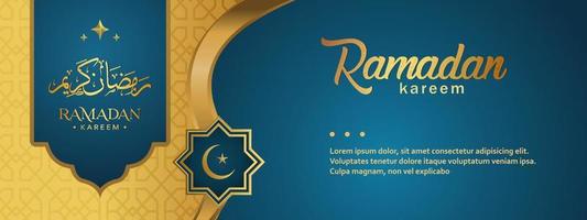 Ramadan Kareem Background Design. Vector illustration for greeting cards, posters and banners