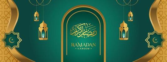 Ramadan Kareem Background Design. Vector illustration for greeting cards, posters and banners