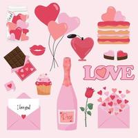 Valentines Day Collection with Multiple Vector Graphics