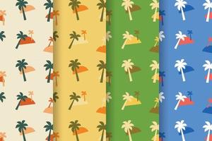 Summer Palm Tree Pattern vector