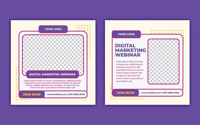 Digital Marketing Webinar Social Media Template2