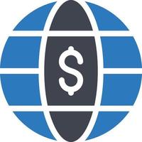 dollar global vector illustration on a background.Premium quality symbols. vector icons for concept and graphic design.