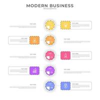 minimalist 3d infographic vector template with a steps for success. Presentation with line elements icons. Business concept design can be used for web, brochure, diagram, chart or banner layout