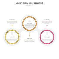 Elegant infographic 3d vector template with a steps for success. Presentation with line elements icons. Business concept design can be used for web, brochure, diagram, chart or banner layout