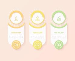 minimalist 3d infographic vector template with a steps for success. Presentation with line elements icons. Business concept design can be used for web, brochure, diagram, chart or banner layout