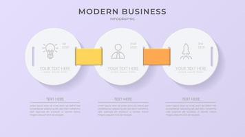 minimalist 3d infographic vector template with a steps for success. Presentation with line elements icons. Business concept design can be used for web, brochure, diagram, chart or banner layout