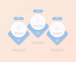 minimalist 3d infographic vector template with a steps for success. Presentation with line elements icons. Business concept design can be used for web, brochure, diagram, chart or banner layout