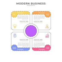 Elegant infographic 3d vector template with a steps for success. Presentation with line elements icons. Business concept design can be used for web, brochure, diagram, chart or banner layout