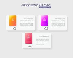 plantilla de diseño infográfico vectorial con opciones o pasos. se puede utilizar para diagramas de proceso, presentaciones, diseño de flujo de trabajo, banner, diagrama de flujo, gráfico de información. vector