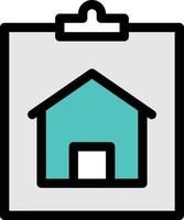 clipboard home vector illustration on a background.Premium quality symbols. vector icons for concept and graphic design.