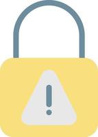 lock warning vector illustration on a background.Premium quality symbols. vector icons for concept and graphic design.