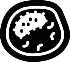 ilustración vectorial de bacterias en un fondo. símbolos de calidad premium. iconos vectoriales para concepto y diseño gráfico. vector