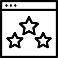 webpage rating vector illustration on a background.Premium quality symbols. vector icons for concept and graphic design.