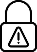 lock warning vector illustration on a background.Premium quality symbols. vector icons for concept and graphic design.