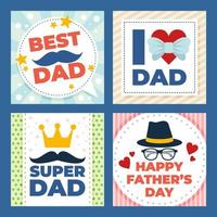 Happy Father Day Card Set
