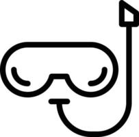 Ilustración de vector de snorkel en un fondo. Símbolos de calidad premium. iconos vectoriales para concepto y diseño gráfico.