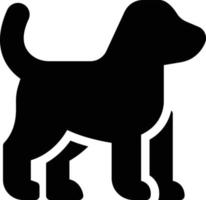 Ilustración de vector de perro en un fondo. Símbolos de calidad premium. iconos vectoriales para concepto y diseño gráfico.