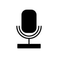 Microphone Icon vector flat design