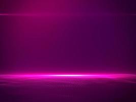 Beautiful purple Particles with Lens Flare on purple Gradient Color Background - Luxury Background Design Element photo