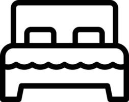 double bed vector illustration on a background.Premium quality symbols. vector icons for concept and graphic design.
