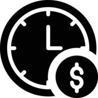 ilustración de vector de tiempo de dólar en un fondo. símbolos de calidad premium. iconos vectoriales para concepto y diseño gráfico.