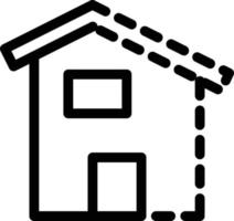 ilustración de vector de construcción de viviendas en un fondo. símbolos de calidad premium. iconos vectoriales para concepto y diseño gráfico.