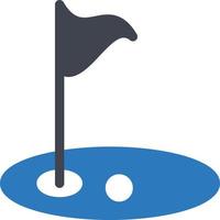 ilustración de vector de golf en un fondo. símbolos de calidad premium. iconos vectoriales para concepto y diseño gráfico.