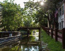 Lock gates on the old canal in Georgetown Washington DC photo