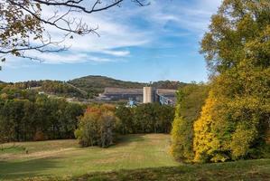 Monongalia County Mine in the fall countryside around Wana in West Virginia photo