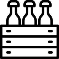 Ilustración de vector de cubo de cerveza en un fondo. Símbolos de calidad premium. iconos vectoriales para concepto y diseño gráfico.