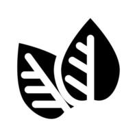 Two leaves icon vector