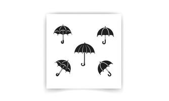 Umbrella flat vector icon isolated on white background.