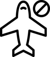 ilustración vectorial de parada de vuelo en un fondo. símbolos de calidad premium. iconos vectoriales para concepto y diseño gráfico. vector