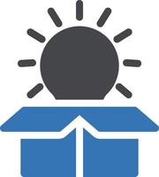 idea box vector illustration on a background.Premium quality symbols.vector icons for concept and graphic design.